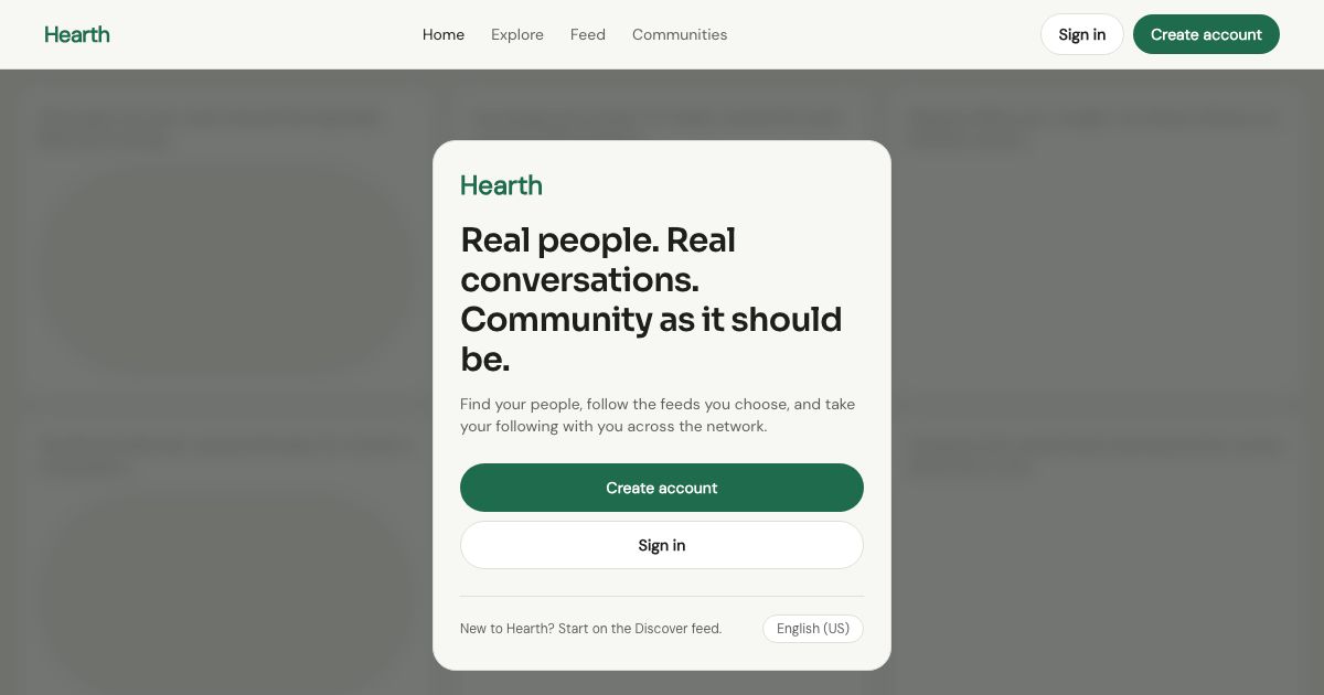 Modern Social And Community — home page screenshot